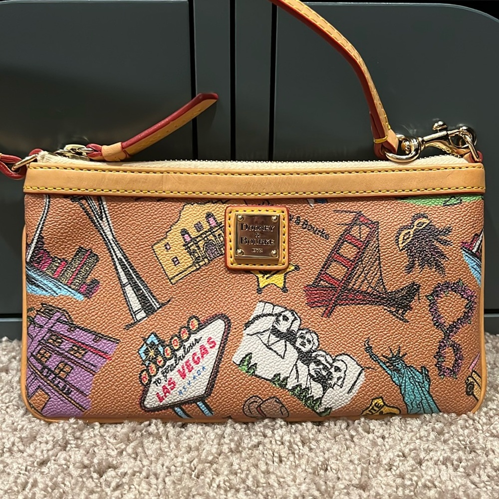 Dooney and Bourke Americana Wristlet Pouch